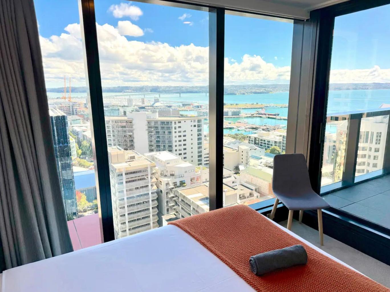 Gorgeous Seaview 2 Bedroom Apartment In Auckland Cbd Eksteriør billede