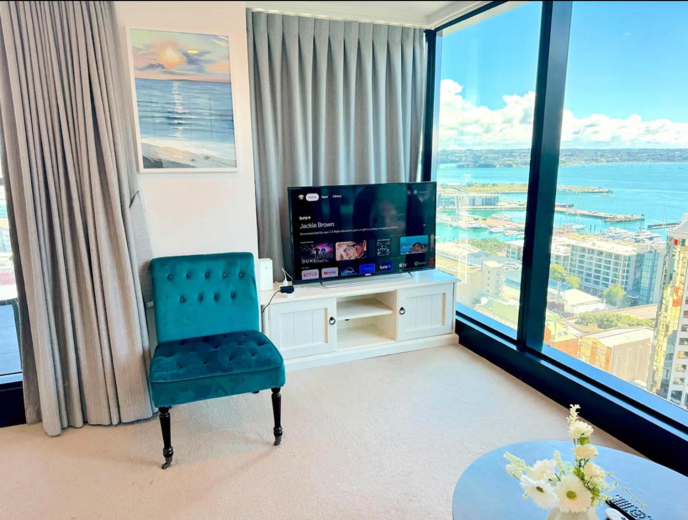 Gorgeous Seaview 2 Bedroom Apartment In Auckland Cbd Eksteriør billede