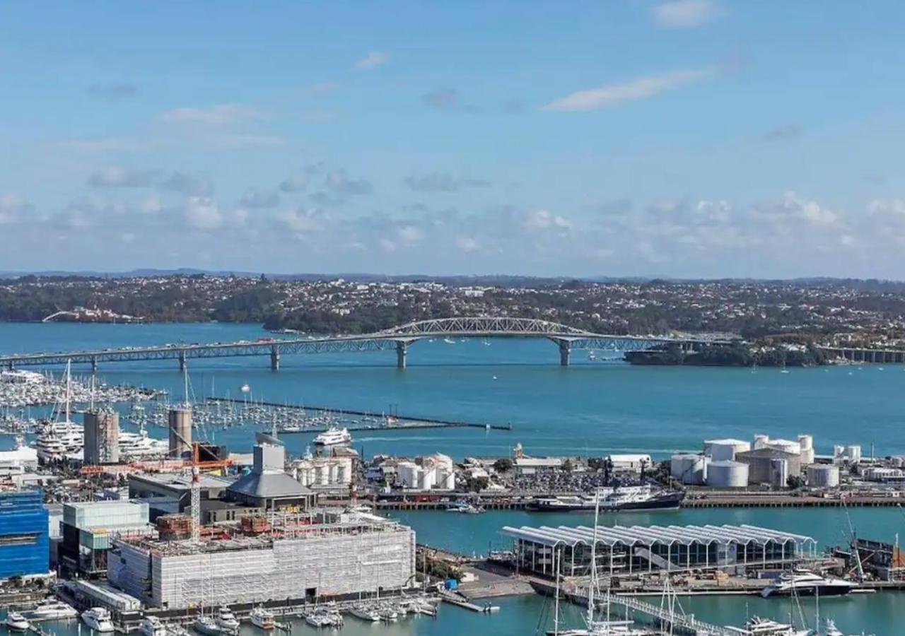 Gorgeous Seaview 2 Bedroom Apartment In Auckland Cbd Eksteriør billede