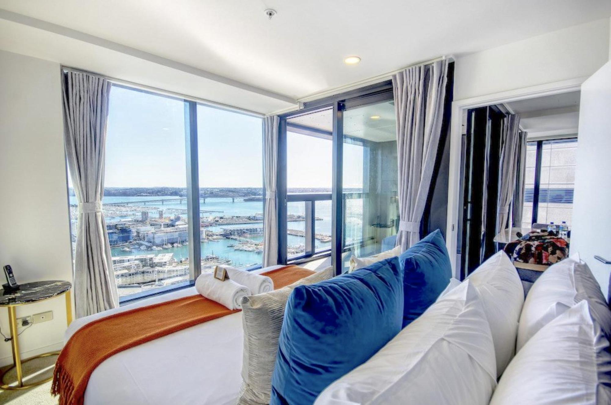 Gorgeous Seaview 2 Bedroom Apartment In Auckland Cbd Eksteriør billede
