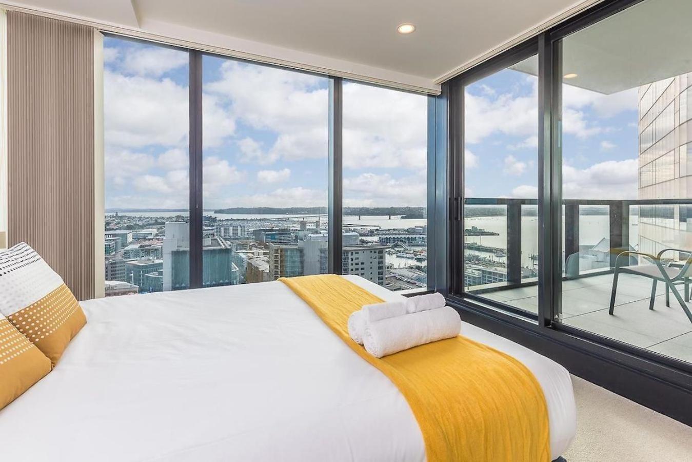 Gorgeous Seaview 2 Bedroom Apartment In Auckland Cbd Eksteriør billede